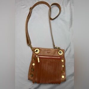 Hammit Tony SML *Limited Edition* Crossbody Purse Light Brown/Fringe/Gold/NWOT